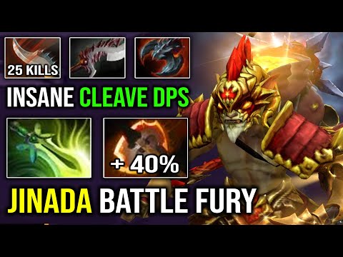 Battle Fury BH is Legit +40% Cleave DPS | Jinada Carry 7.30e Overpower Hero vs PL Late Game Dota 2