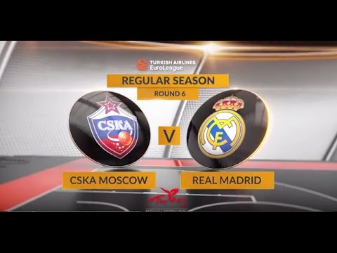 EuroLeague Highlights RS Round 6: CSKA Moscow 91-90 Real Madrid