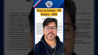 Concurso Soldado PM - SP - História #concursospúblicos #historia #professor #educador