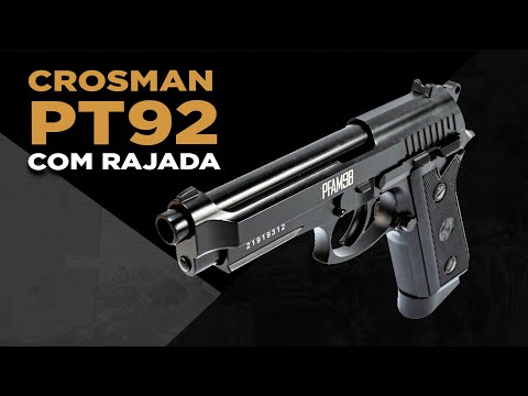 PT92 Pistola de Pressão Crosman PFAM9B Blowback Full Metal 4.5 Esfera de Aço