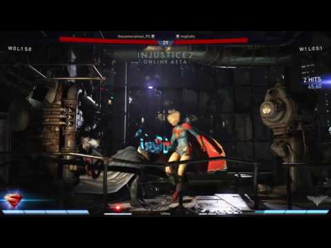 Injustice 2 (Online Beta) - Supergirl vs Batman