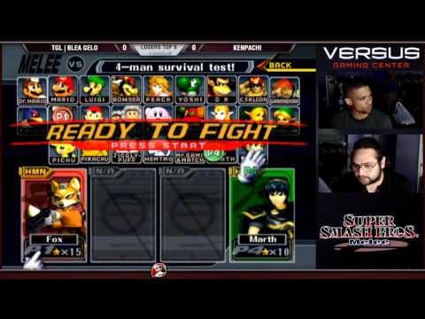 VS Weekly 07/10/16 -  Losers R8 - TGL|Blea Gelo (Luigi, Marth) vs Kenpachi (Fox) - Melee