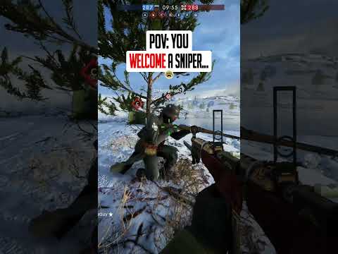 Welcoming an enemy SNIPER to Battlefield 1...
