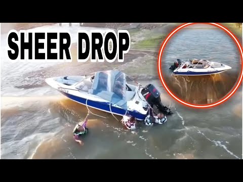 SHEER DROP: Four Men Cling to Ski-Boat 130ft Above Dam – Heart-Stopping Rescue!