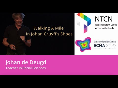 ECHA2022 - Johan de Deugd, Walking A Mile In Johan Cruyff’s Shoes