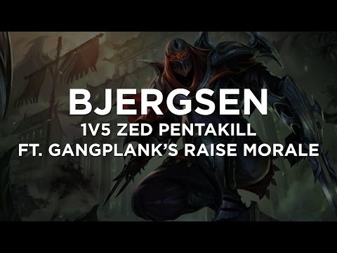 TSM Bjergsen Zed 1v5 PENTAKILL
