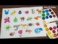 Finger Painting Art | Easy Thumb Painting Animals | Summer Fun Activities for kids by Arty & Crafty