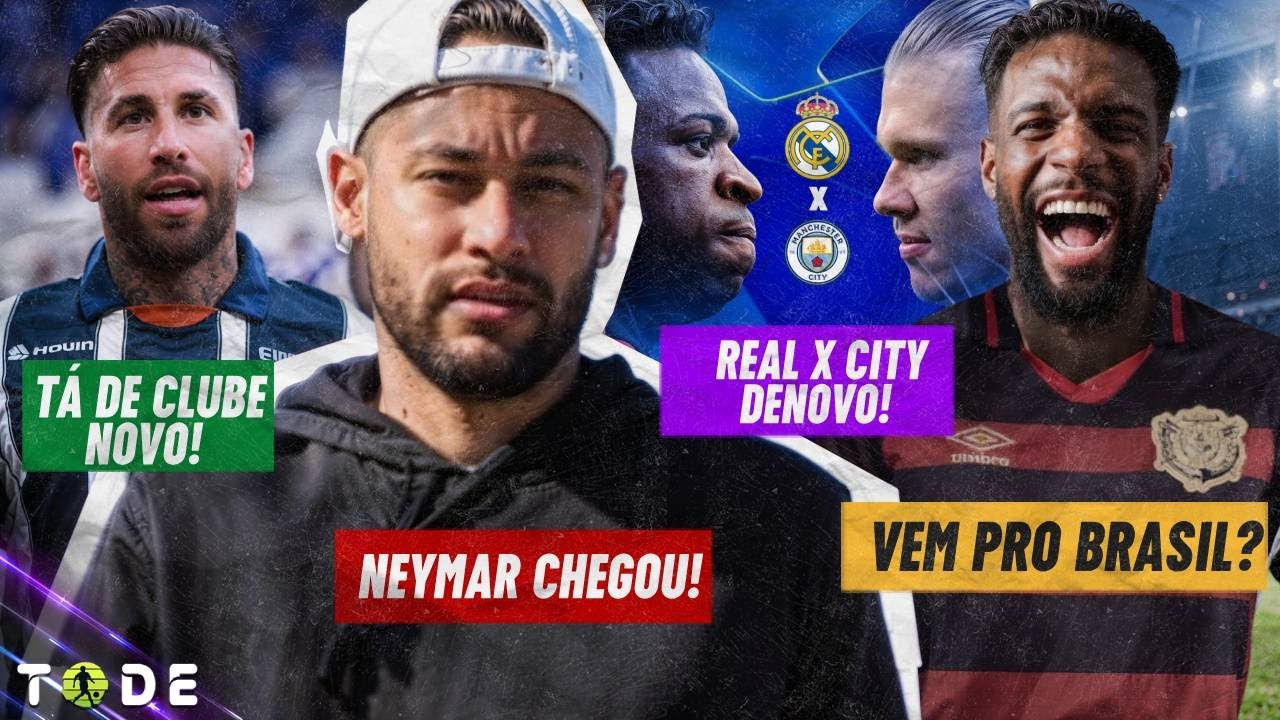 NEYMAR CHEGOU l PLAYOFFS da CHAMPIONS DEFINIDOS l RAMOS ACERTA com NOVO CLUBE l BAKAYOKO no SPORT