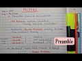 Preamble Handwritten Notes Lec 5 Indian Polity An Aspirant