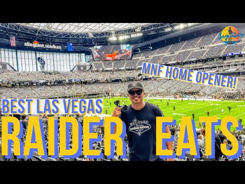 BEST FOOD TO TRY at ALLEGIANT STADIUM during a RAIDERS GAME - LAS VEGAS Food Guide