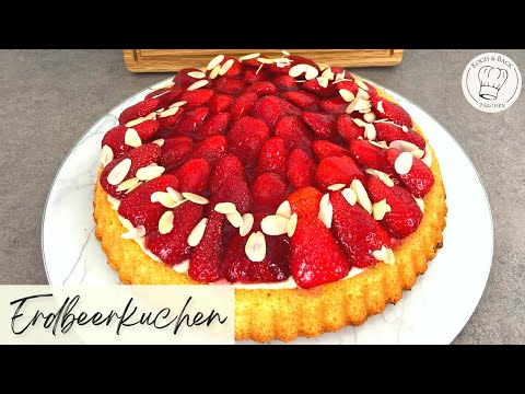 🍓Schneller & Einfacher Erdbeerkuchen mit Vanillepudding | Gelingsicheres Kuchenrezept 😍