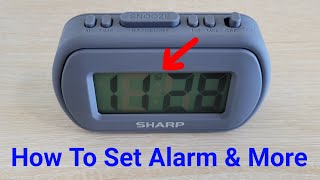 Sharp Digital Alarm Clock (Model: SPC483CAMZ) – How To Set The Alarm & More