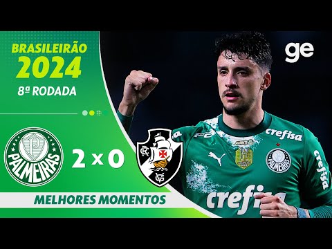 Gols e lances de Palmeiras x Vasco da Gama
