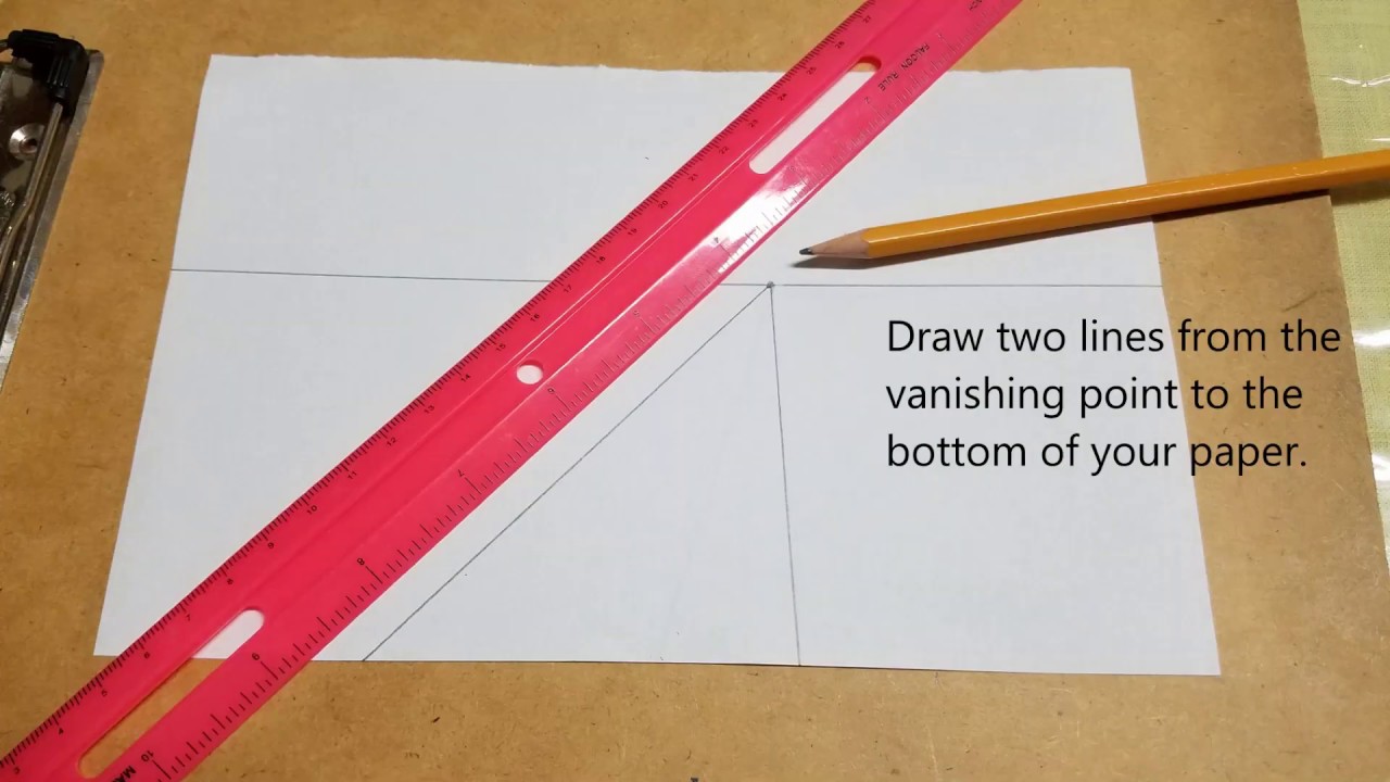 Outside perspective drawing - remote learning