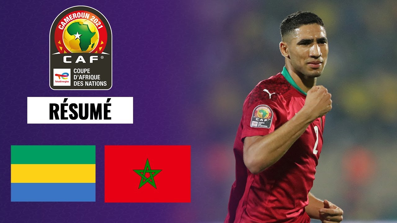 Résumé : Hakimi, héros du Maroc contre le Gabon !
