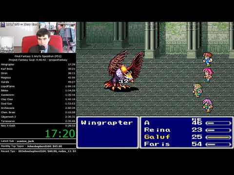 Final Fantasy 5 Speedrun in 4:32:52