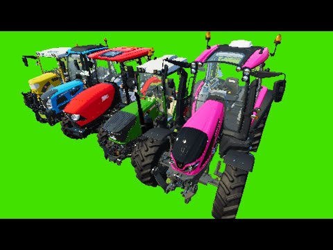 TRANSPORT OF COLORS! FENDT, JOHN DEERE, LANDINI & MINI TRACTOR - Farming Simulator 22