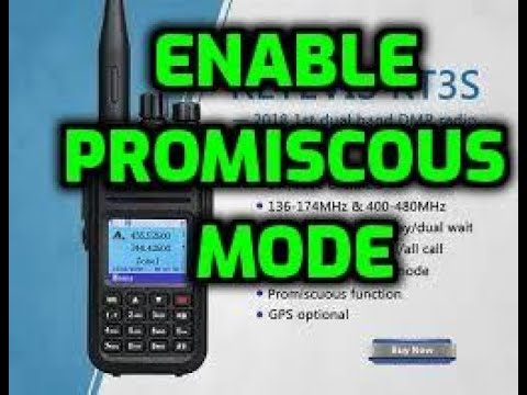 Retevis RT3S promiscuous mode-HEAR ALL TALK GROUPS