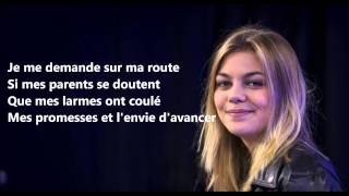 Video thumbnail of "Louane - Je vole (Michel Sardou) - Lyric"