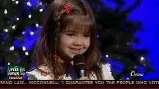 5 year old Kaitlyn Maher sings Away In A Manger - Fox and Friends Christmas Special