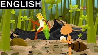 The Ant And Grasshopper - Aesop's Fables - Animated/Cartoon Tales For Kids