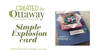 How to make a simple but beautiful explosion card @createdtheottaway