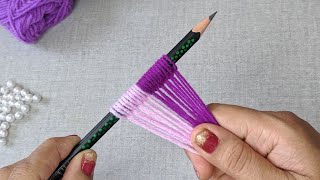It's so Beautiful. Amazing Hand Embroidery Flower design idea. Super Hand Embroidery Flower design