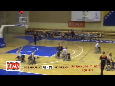 KIK 3K SARAJEVO KKI VRBAS BANJA LUKA, Sarajevo, 09.11.2018. UZIVO