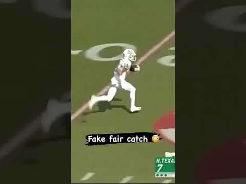 The fake fair catch is legendary 🔥