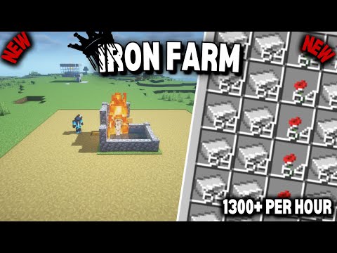 Minecraft 1.20+ Iron Farm Tutorial | Easy Starter Farm for Unlimited Iron (Java Edition) #minecraft 