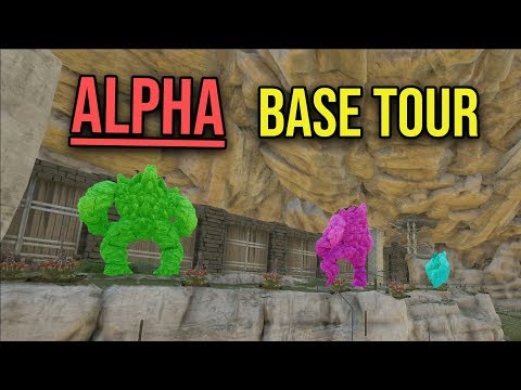 RAGING ALPHAS VALGUERO BASE TOUR! Ark Official Small Tribes PvP