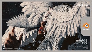 [Speed Art] - Blender Angel Wings [ Only Blender ]