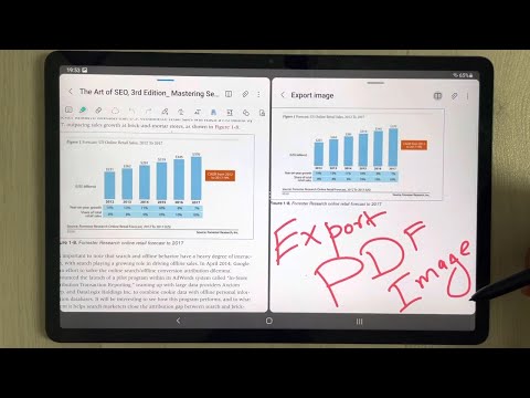 Samsung Galaxy Tab S7 FE : How to Export Image from PDF