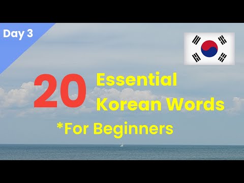 20 Essential Korean Words for Everyday Life - Learn Basic Korean Vocabulary (Day 3)