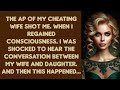 The AP of my cheating wife shot me. When I regained consciousness, I was shocked to hear the....