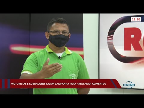 Motoristas e cobradores fazem campanha para arrecadar alimentos 07 07 2021