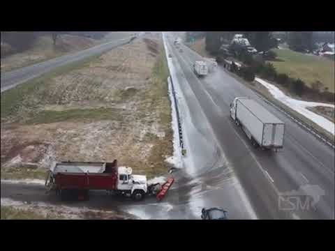 12-16-20 Staunton, VA - I-81 Traffic Accident and Icy Road Conditions
