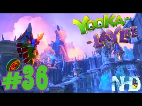 Let's Play Yooka-Laylee (pt36) Glitterglaze Glacier - Runback