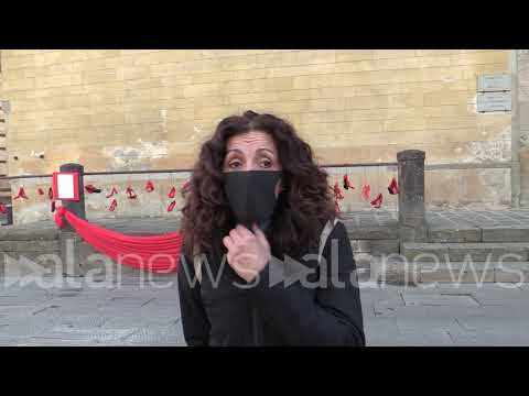 Violence against women: Florence turns red