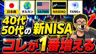 【新NISAおすすめ】40代50代からのおすすめは？5指数をデータで徹底比較