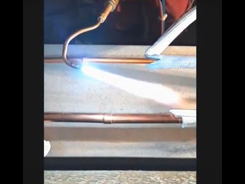 Kupferrohre in Klimaanlagen Hartlöten mit Acetylen und Sauerstoff, Turorial