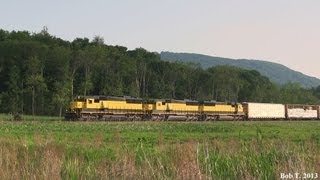preview picture of video 'NYS&W SU99 at Vernon, NJ 5/29/13'