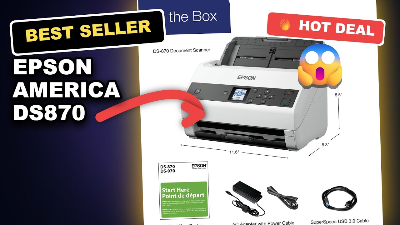 Epson America DS870 Document Scanner - Unbelievable Speed and Accuracy - Tech Mania Review