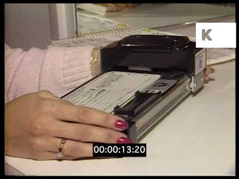 1980s Credit Card Machines in Mall, USA