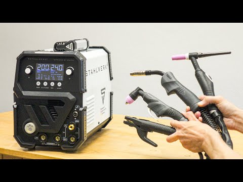 5-in-1-Multifunktionsschweißgerät (Plasmaschneider, MIG, WIG, E-Hand) – STAHLWERK CTM-250 ST Digital