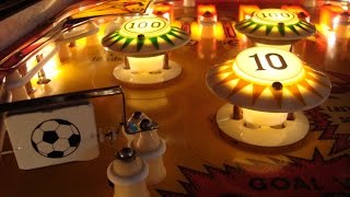 Bally's 1977 Kick-Off! Pinball Machine - Gameplay Video, Cool Soccer Theme