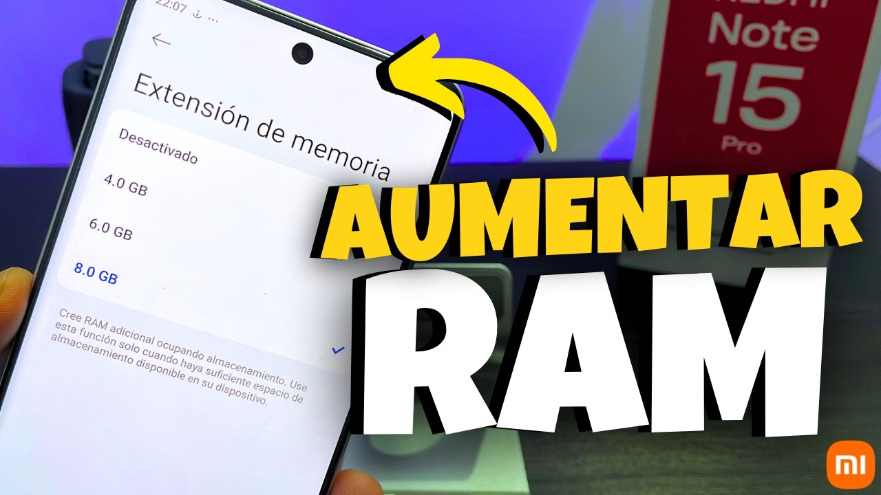 Aumentar RAM virtual en Xiaomi Redmi Note 15 Pro video