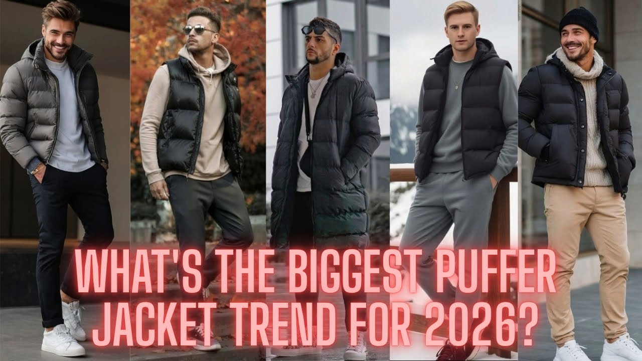 What's the BIGGEST Puffer Jacket Trend for 2026?|| Men's Winter Fashion|| Puffer Jacket||