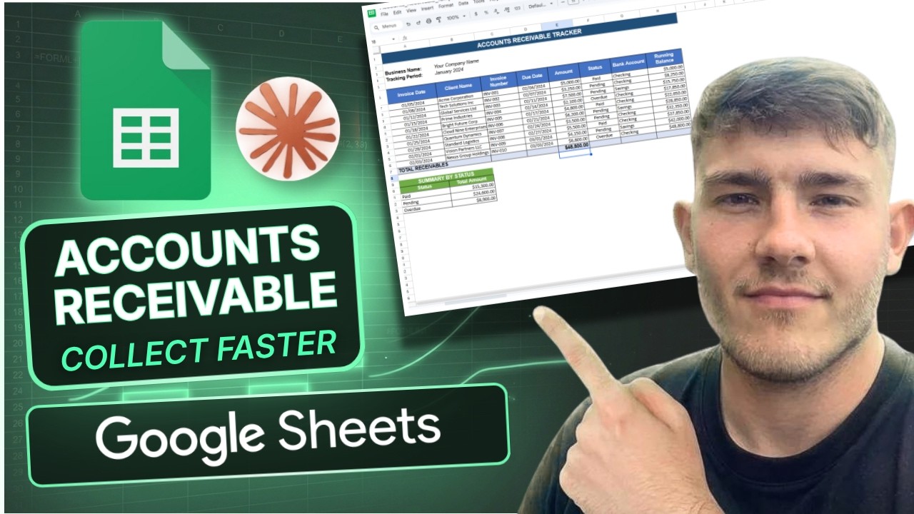 How to Make an Accounts Receivable Sheet in Google Sheets with Claude AI (Beginner Friendly!) (2026)