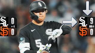 Munetaka Murakami clears the bases as part of a 9-RUN INNING | MLB Highlights (White Sox vs. Giants)